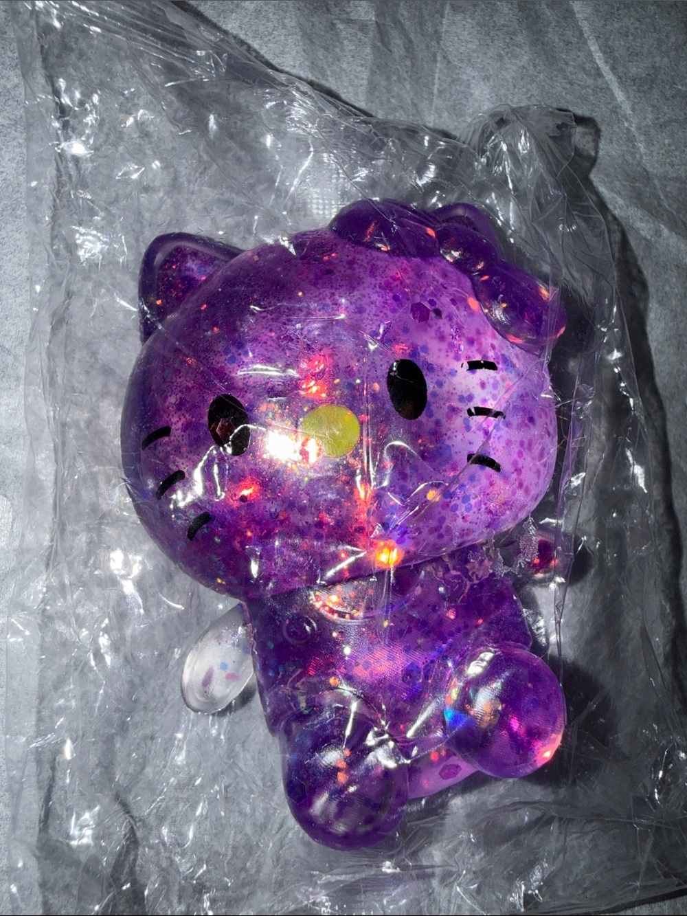 Purple Glitter Squishy Hello Kitty Bundle 2/$5